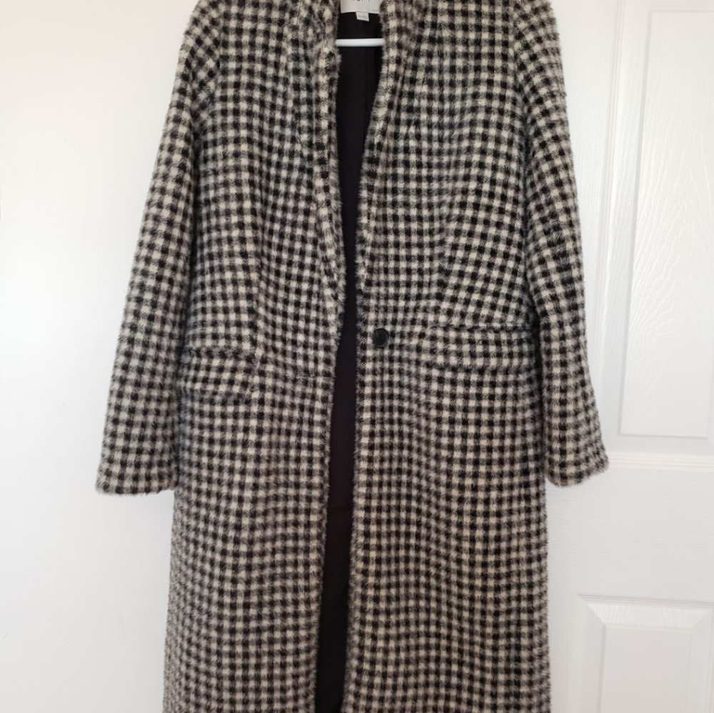 Ann Taylor LOFT houndstooth coat
